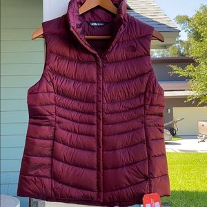 Maroon The North Face Vest